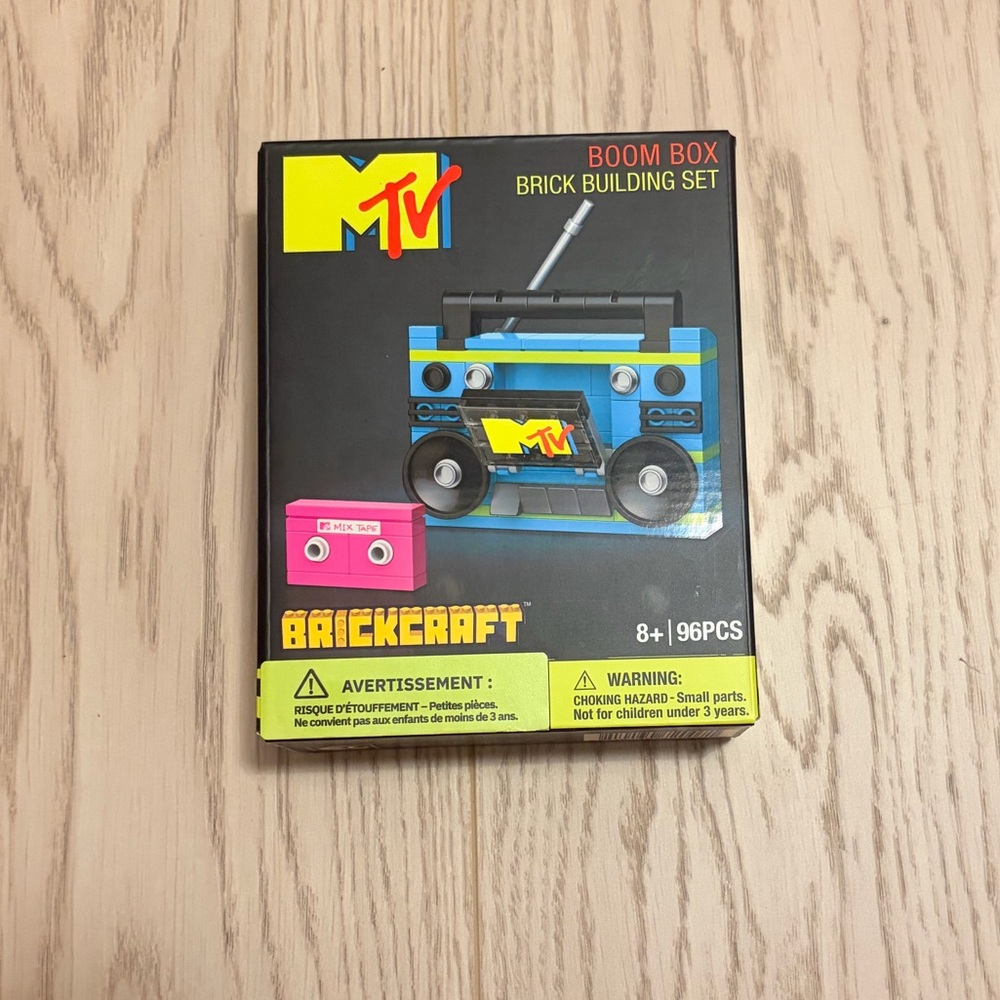2/$10 Brickcraft MTV Retro Boom Box Set 96pcs 80s Music NEW NIB